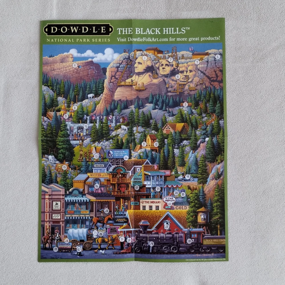 DOWDLE Puzzle The Black Hills 500 Pieces National Parks Series Game